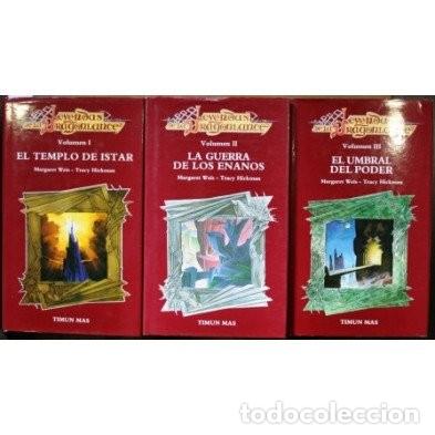 Libros de segunda mano: Leyendas de la Dragonlance: Volumen I, II y III - Tracy Hickman - Editorial Timun Mas