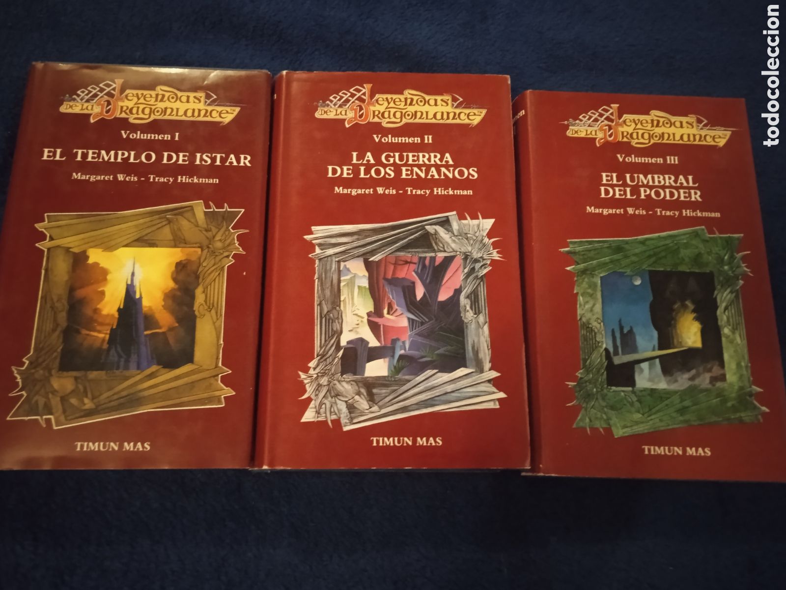 Libros de segunda mano: LEYENDAS DE LA DRAGONLANCE - COMPLETA EN 3 TOMOS -ED. TIMUN MAS 1995 -TAPA DURA