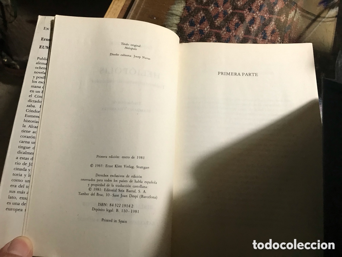 Libros de segunda mano: Heliopolis. Ernst J&uuml;nger - Foto 7