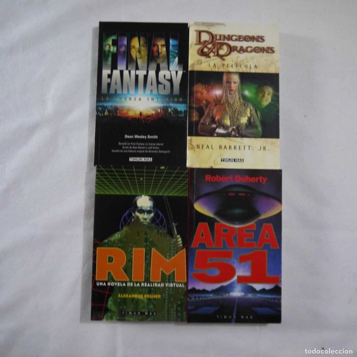 Second hand books: LOTE DE 4 LIBROS: FANTASY, DUNGEONS & DRAGONS, RIM Y AREA 51 - VARIOS AUTORES - TIMUN MAS