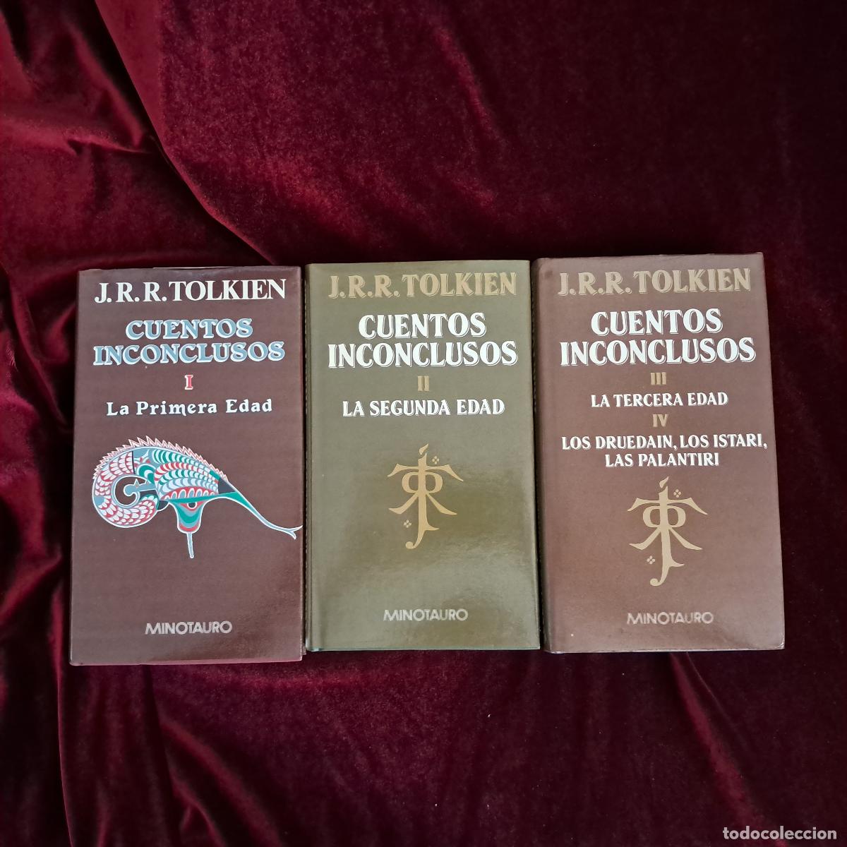Libros de segunda mano: CUENTOS INCONCLUSOS. 3 VOL. J.R.R. Tolkien. Minotauro 1988
