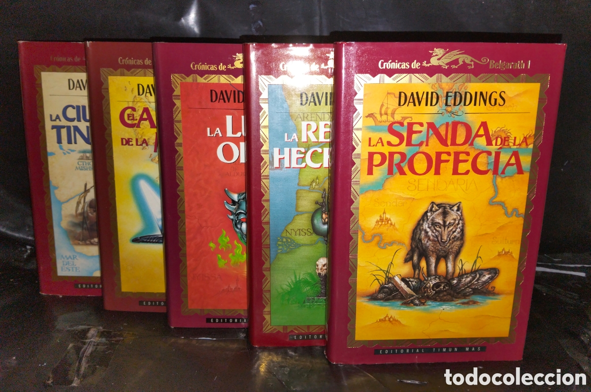 Libros de segunda mano: DAVID EDDINGS. CR&Oacute;NICAS DE BELGARATH (5 TOMOS) .TIMUN MAS