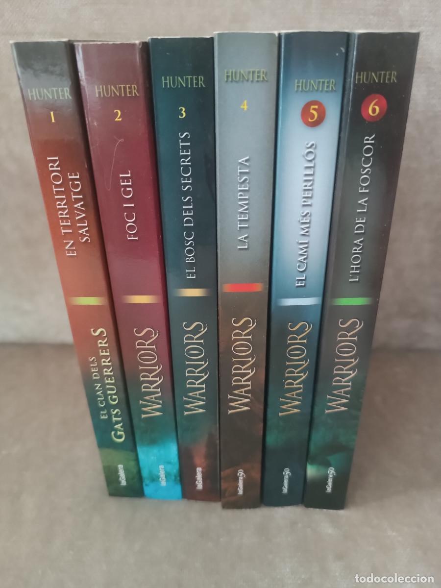Libros de segunda mano: ERIN HUNTER - EL CLAN DELS GATS GUERRRERS, WARRIORS, 1, 2, 3, 4, 5, 6 - LA GALERA, 2013 - EN CATAL&Agrave;