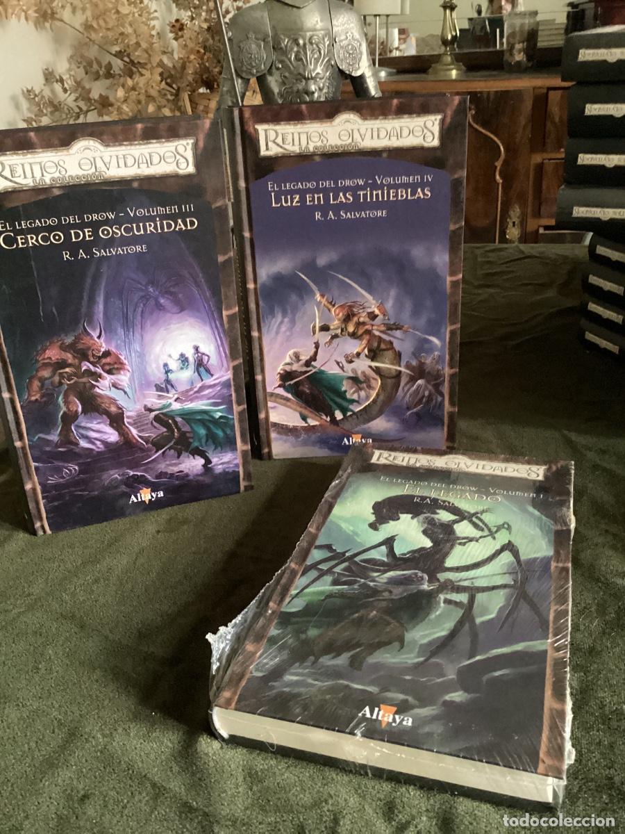 Libros de segunda mano: REINOS OLVIDADOS. EL LEGADO DE LOS DROW. 3 TOMOS. SERIE COMO,ETA. ALTAYA.