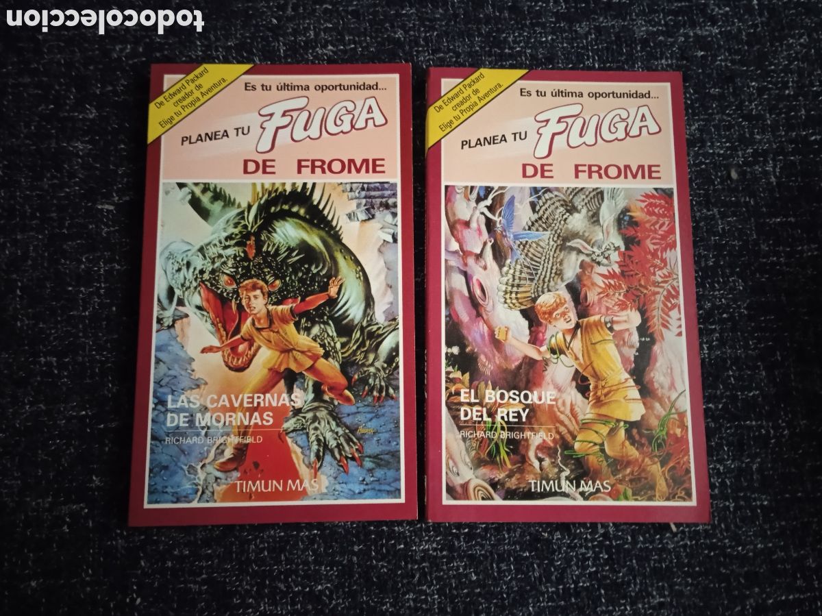 Libros de segunda mano: PLANEA TU FUGA DE DE FROME N&ordm; 2 Y 3 - LIBRO JUEGO. -ED. TIMUN MAS.
