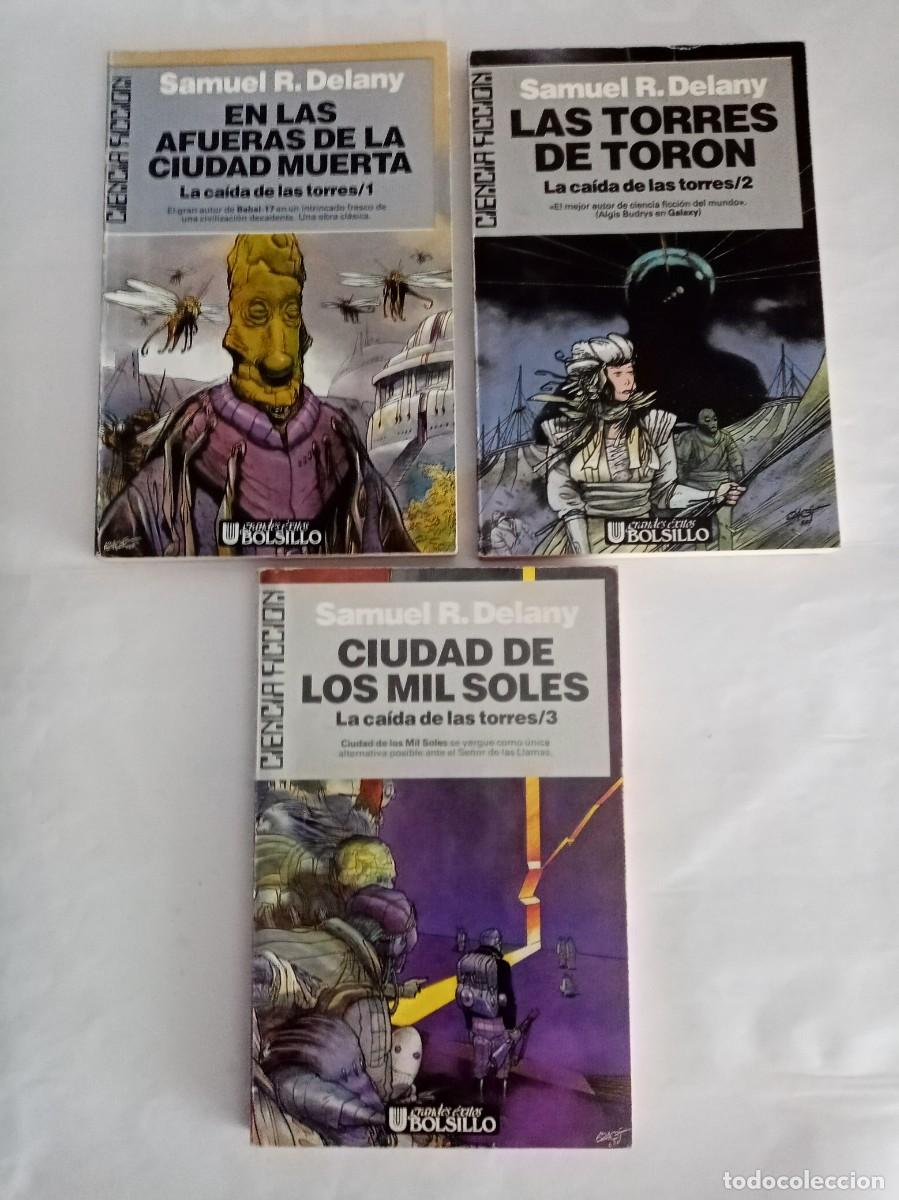 Libros de segunda mano: LA CAIDA DE LAS TORRES ( 3 VOL.) .Samuel R. Delany ( ULTRAMAR )