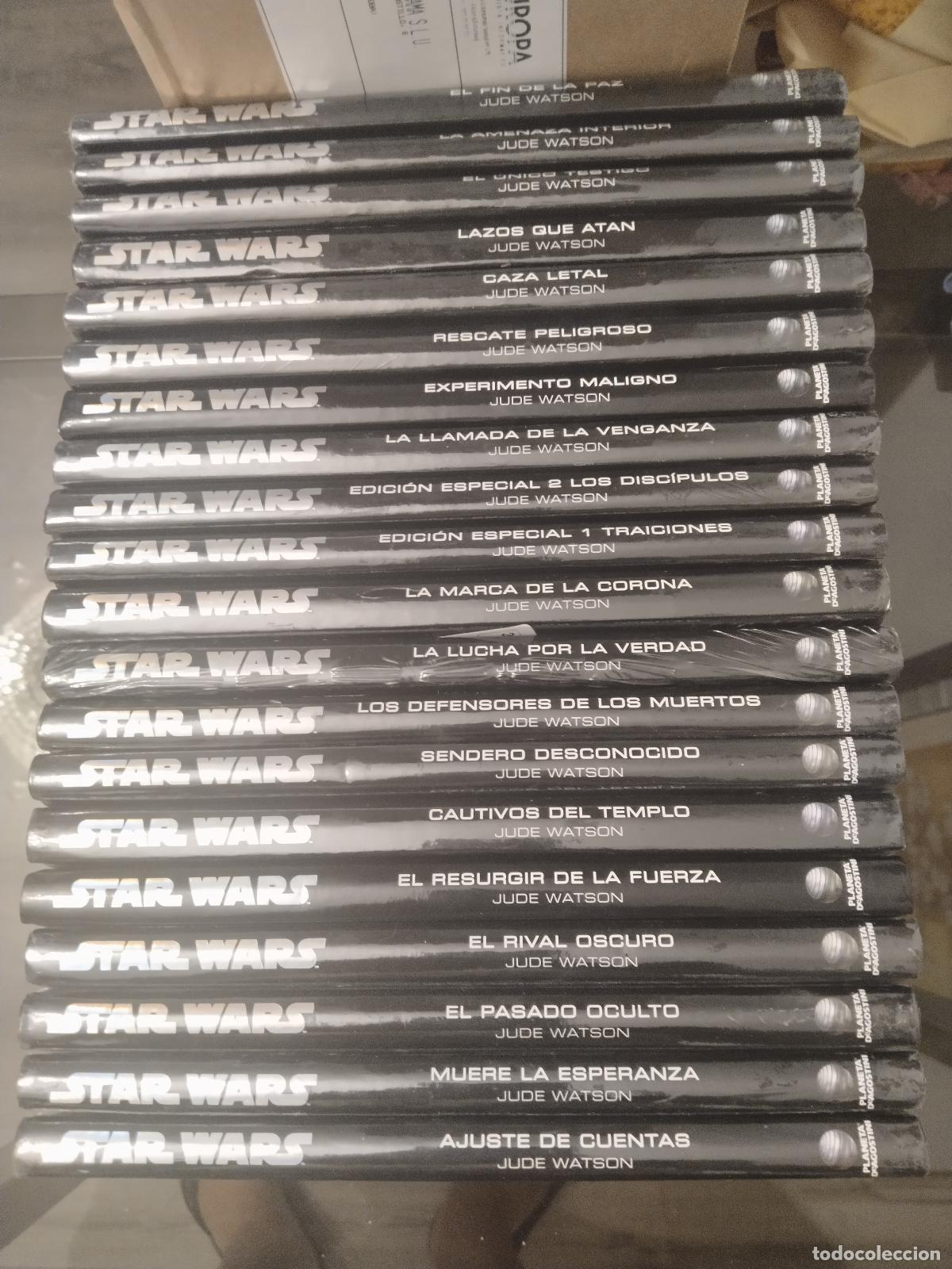 Second hand books: BIBLIOTECA STAR WARS, APRENDIZ DE JEDI COMPLETA, LOTE 20 LIBROS GUERRA GALAXIAS PLANETA TAPA DURA
