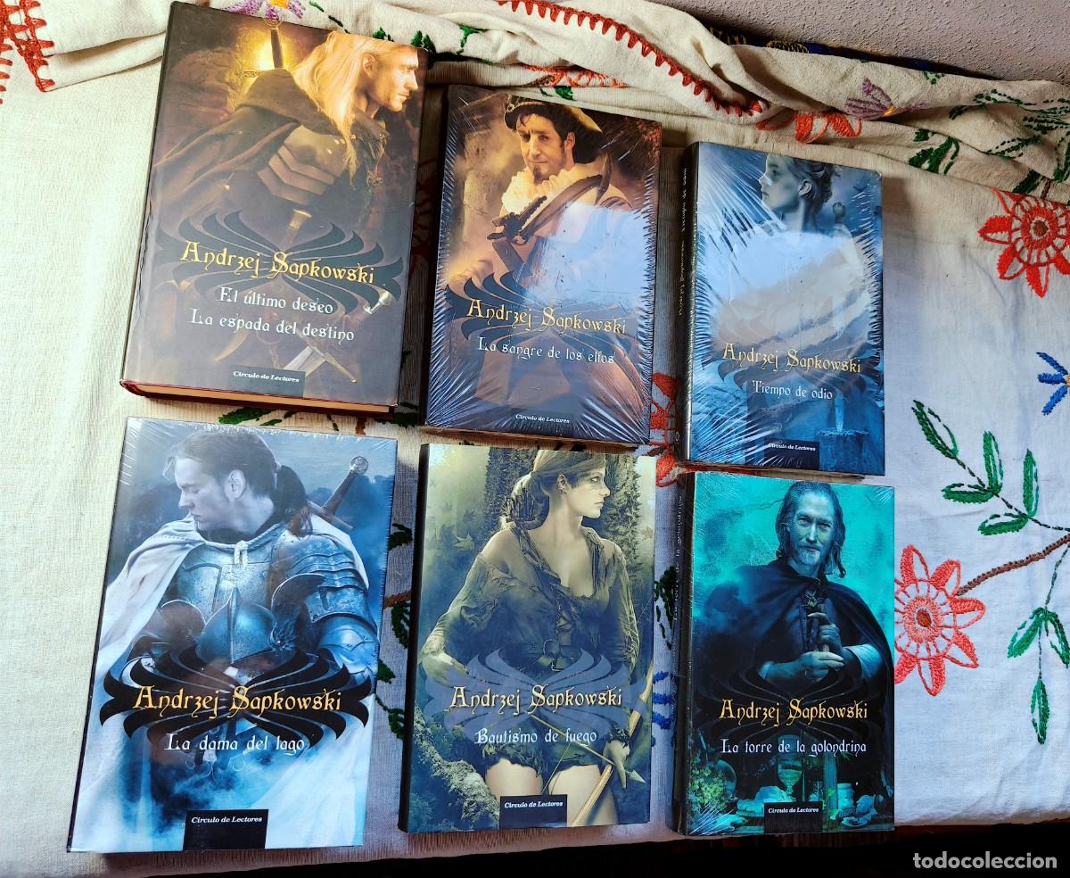 Libros de segunda mano: Colecci&oacute;n libros Geralt de Rivia. Saga Geralt de Rivia. Andrzej Sapkowski. C&iacute;rculo, tapa dura.