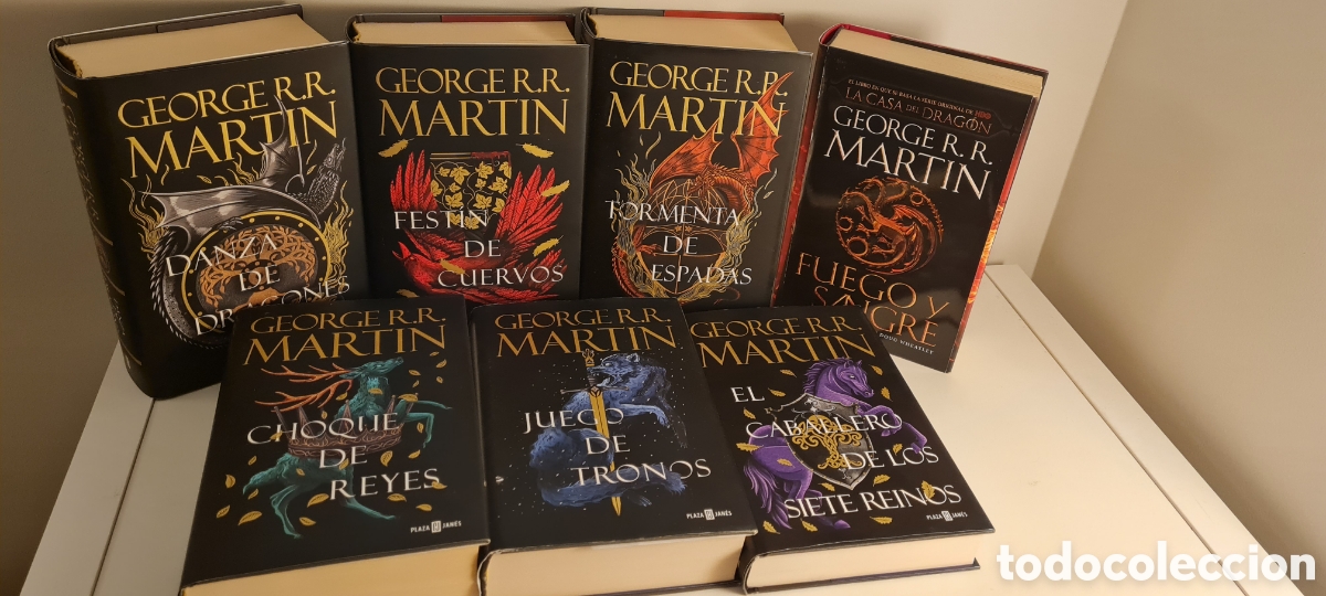 Libros de segunda mano: COLECCI&Oacute;N CANCI&Oacute;N DE HIELO Y FUEGO &ndash; 7 LIBROS TAPA DURA PLAZA & JAN&Eacute;S