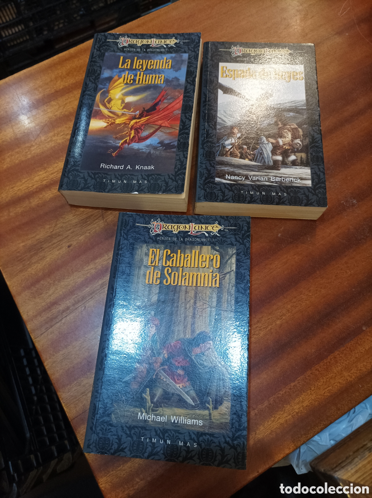 Libros de segunda mano: HEROES DE DRAG&Oacute;N LANCE I ,II,III.:EL CABALLERO DE SOLAMNIA,ESPADA DE REYES,LA LEYENDA DE HUMA.