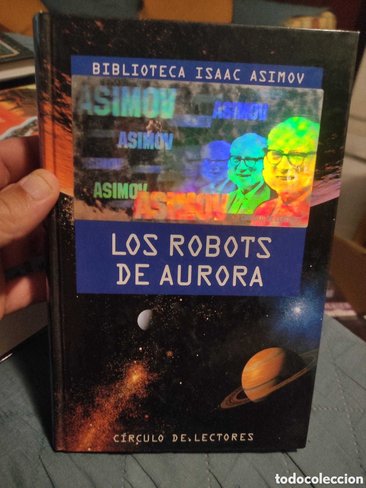 Libros de segunda mano: Lote de Isaac Asimov. El robot humano, Los robots de Aurora y Cr&oacute;nicas de Robots