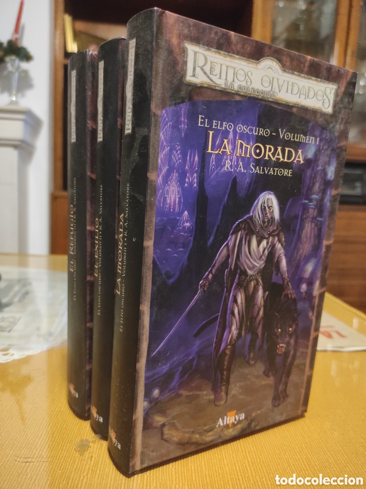 Libros de segunda mano: TRILOG&Iacute;A EL ELFO OSCURO REINOS OLVIDADOS ALTAYA