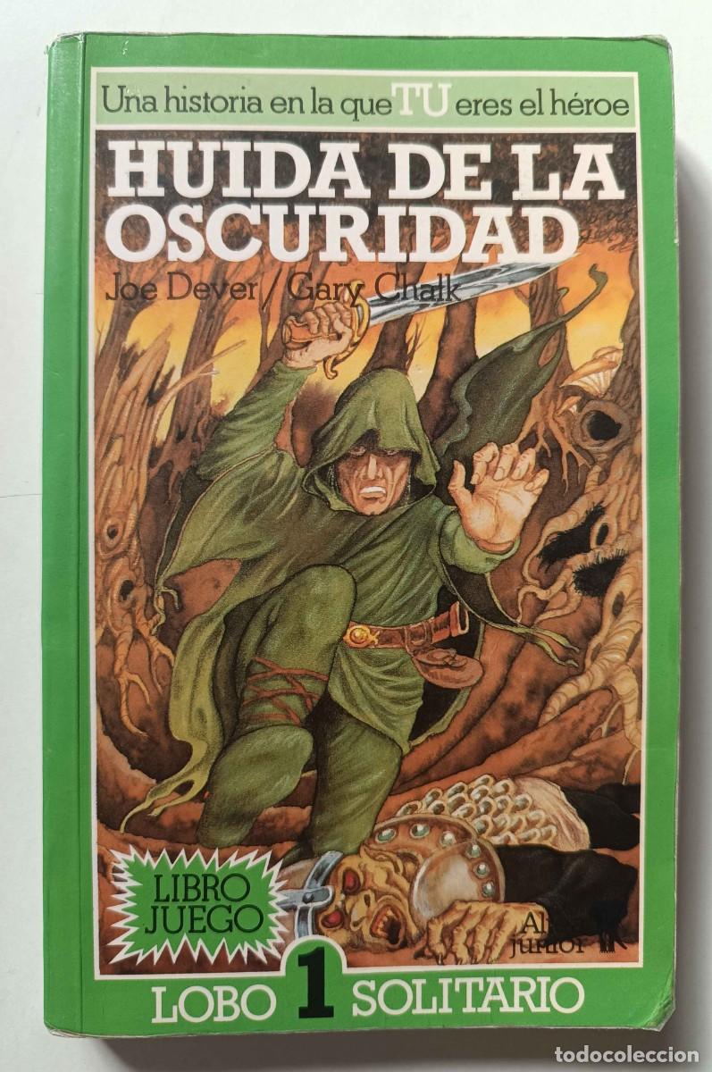 Libros de segunda mano: Libro Juego Lobo Solitario 1 &rdquo;Huida de la oscuridad&rdquo; Rol Altea Junior Joe Dever Gary Chalk 1988