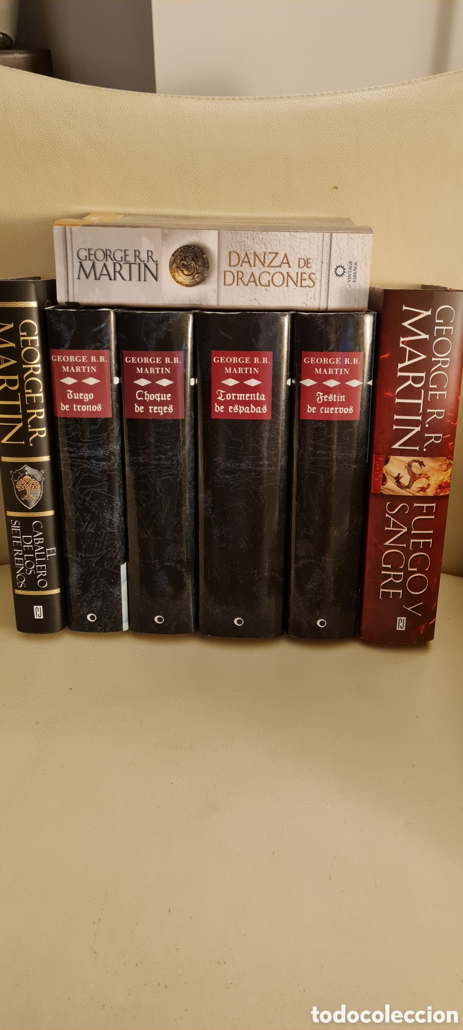 Second hand books: CANCI&Oacute;N DE HIELO Y FUEGO &ndash; 7 LIBROS &ndash; C&Iacute;RCULO DE LECTORES + PLAZA Y JAN&Eacute;S + VINTAGE