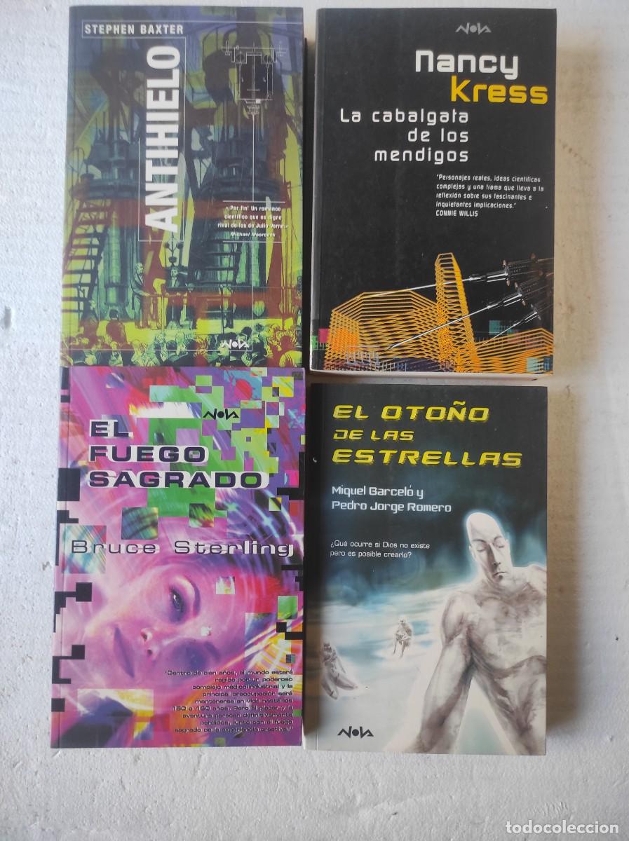 Libros de segunda mano: lote 4 libros eds B, ciencia ficci&oacute;n ANTIHIELO, LA CABALGATA DE LOS MENDIGOS, EL FUEGO SAGRADO