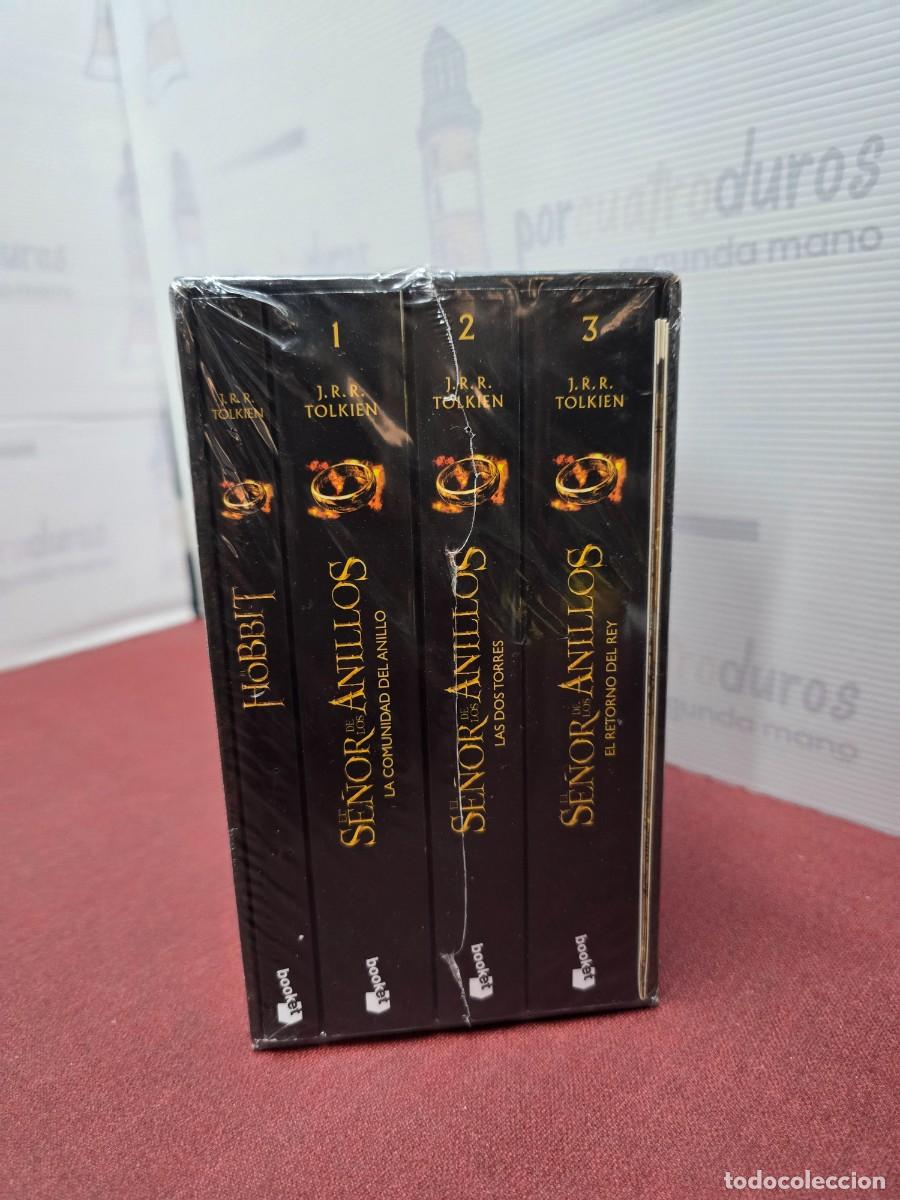 Libros de segunda mano: Estuche Tolkien El Hobbit + El Se&ntilde;or de los anillos - 4 Tomos - Booket. Precintado