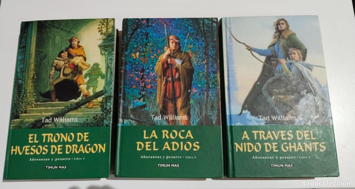 Libros de segunda mano: Tres libros de A&ntilde;oranzas y Pesares. El trono de huesos del drag&oacute;n. La roca del adi&oacute;s. A trav&eacute;s...