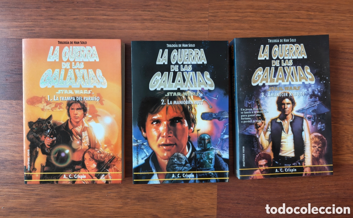 Libros de segunda mano: Trilog&iacute;a de Han Solo completa. La Guerra de las Galaxias. Star Wars. Trampa para&iacute;so.