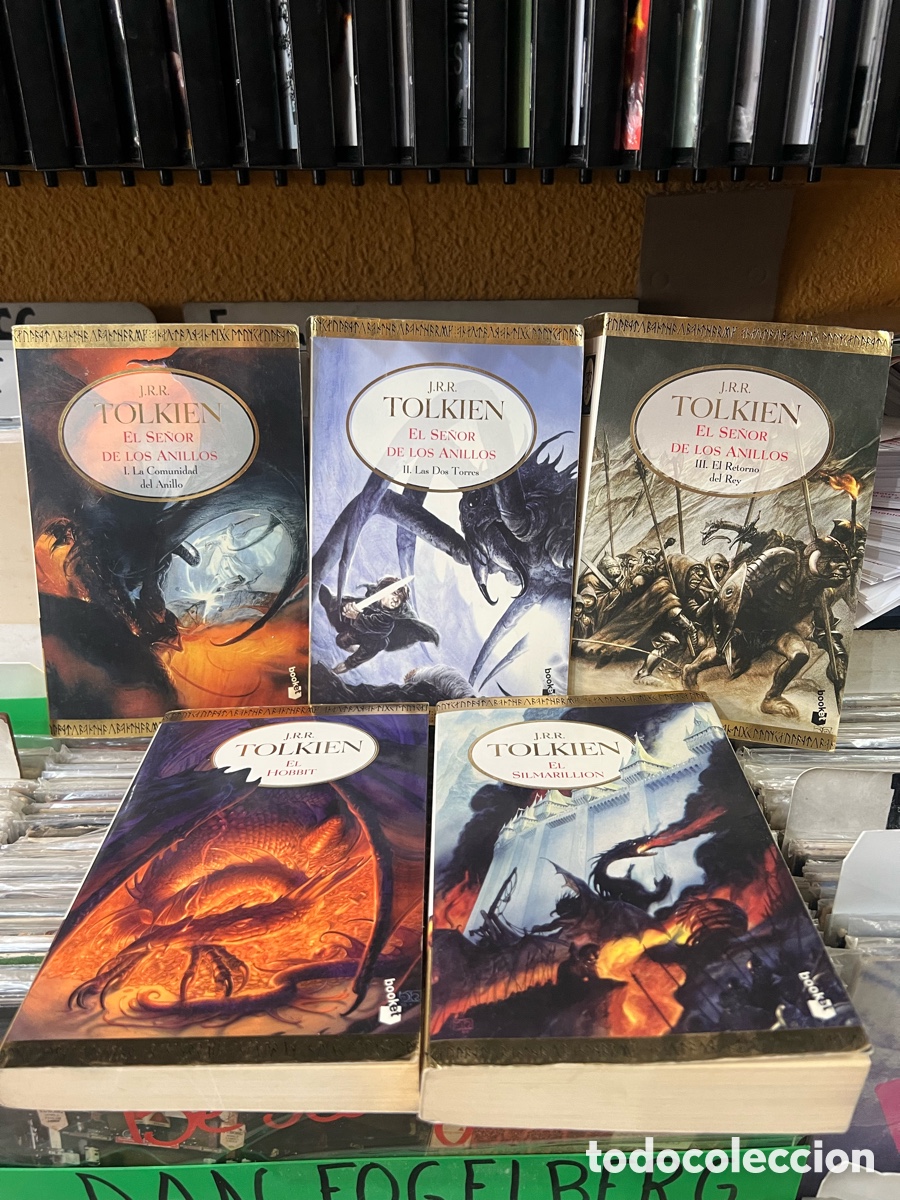 Libros de segunda mano: Trilog&iacute;a el se&ntilde;or de los anillos + El hobbit + El silmarillion J. R. R. Tolkien
