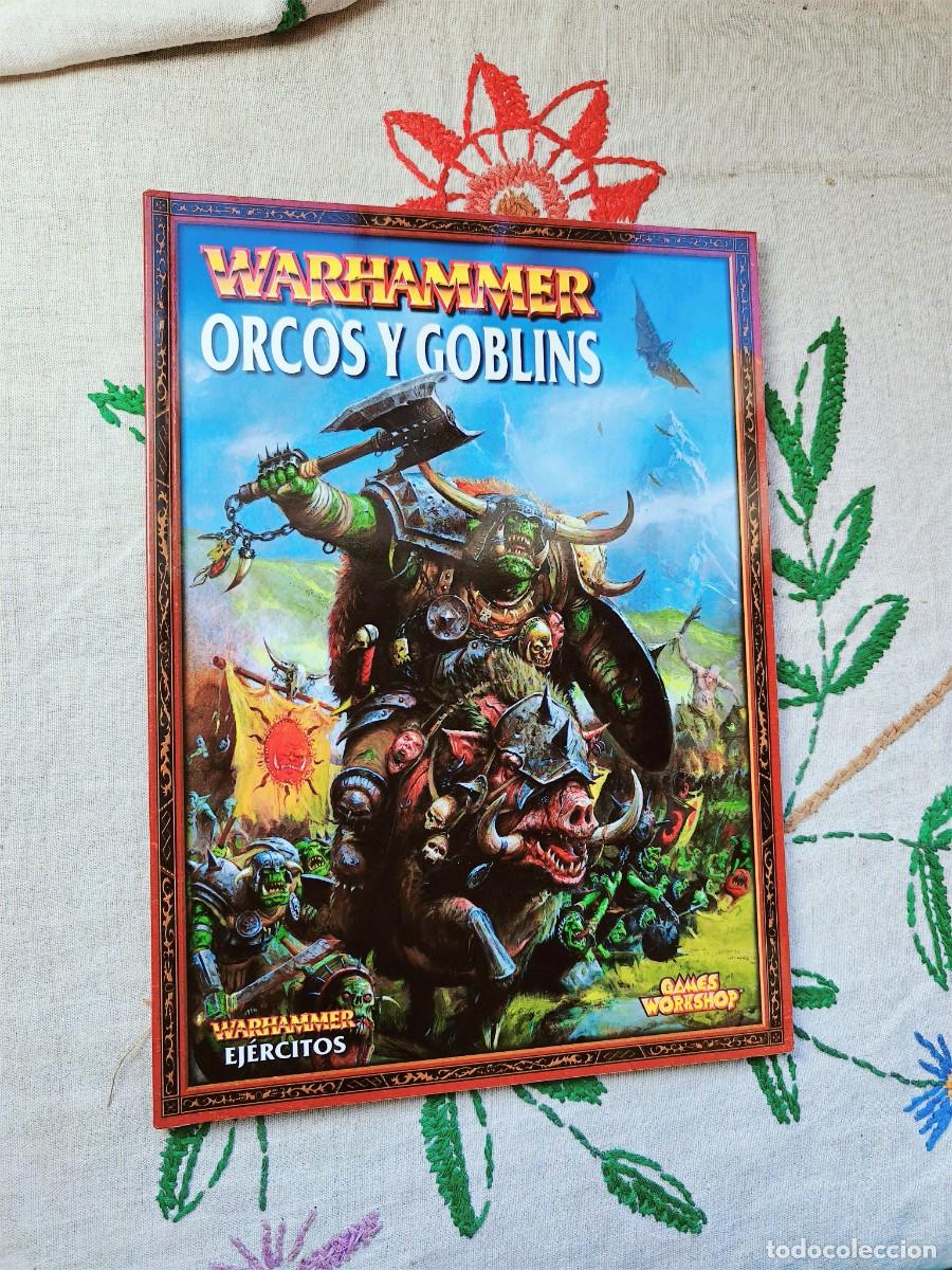 Libros de segunda mano: Ejercitos Warhammer. Orcos y Goblins. Games Workshop. Suplemento. Codex. Tapa dura.