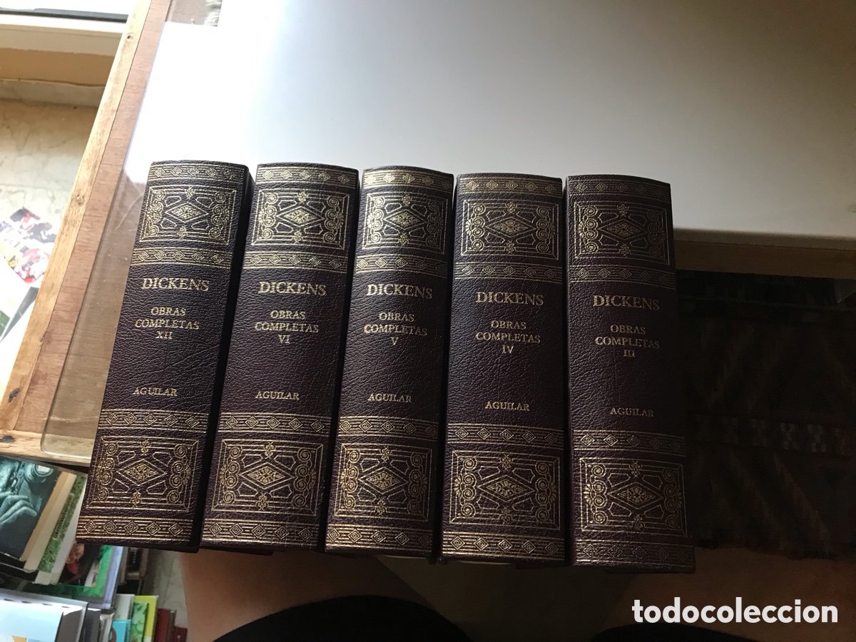 Libros de segunda mano: Obras . Charles Dickens. Tomos III, IV, V, VI y XII. Cinco tomos. Aguilar