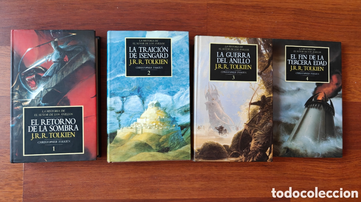 Libros de segunda mano: Historia de El Se&ntilde;or de los Anillos completa. Tolkien. Primeras ediciones.