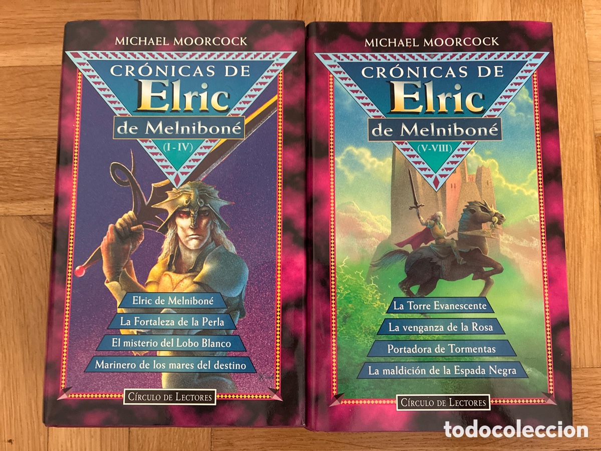 Libros de segunda mano: Cr&oacute;nicas de Elric de Melnibon&eacute;. Michael Moorcock. 2 tomos