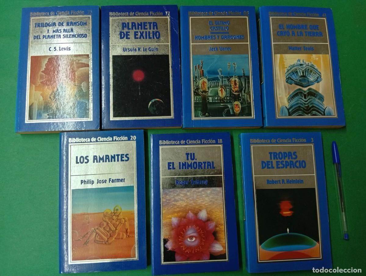 Libros de segunda mano: Lote de 7 antiguos libros de ciencia ficci&oacute;n. Orbis. Diferentes autores, a&ntilde;os 80.