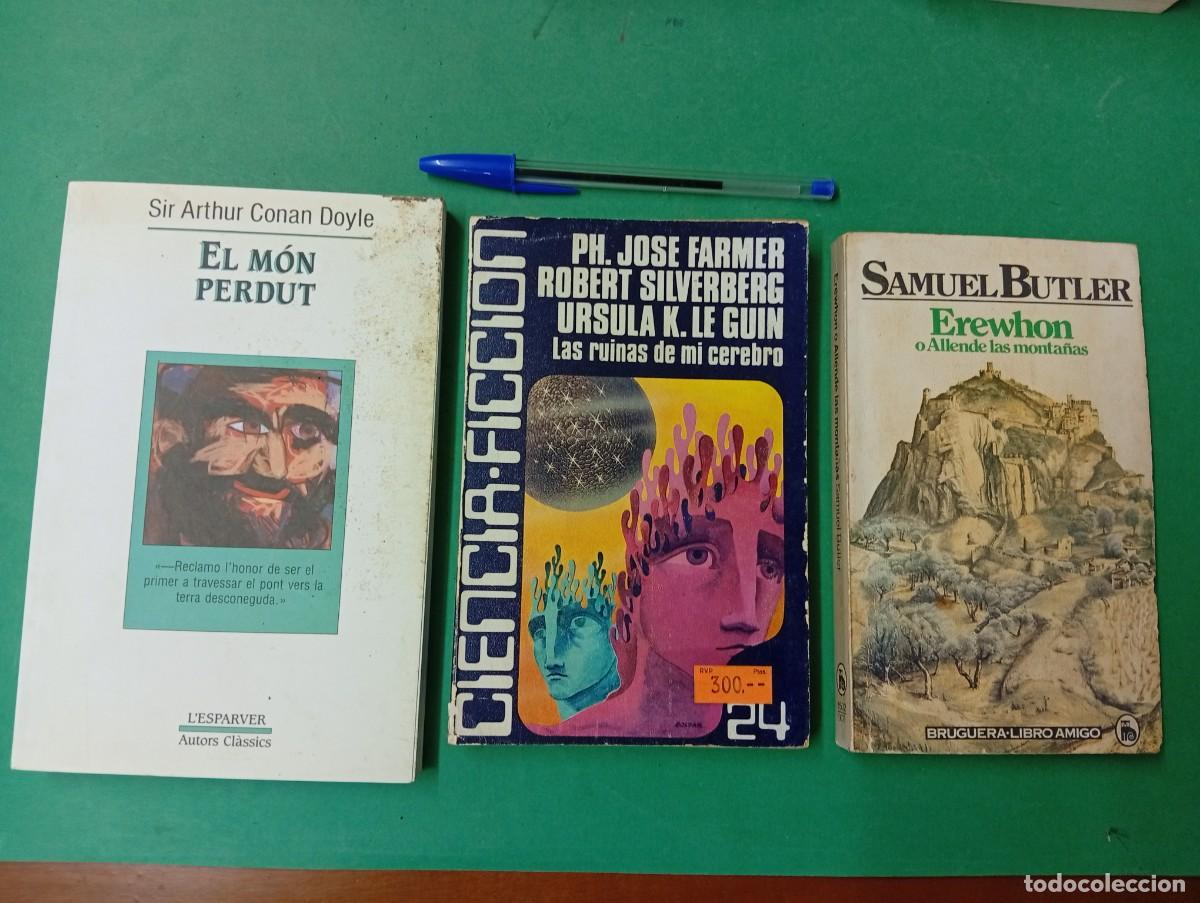 Libros de segunda mano: Lote de 3 antiguos libros de ciencia ficci&oacute;n. Diferentes autores.