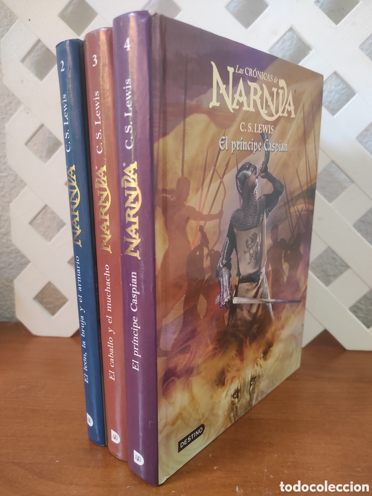 Libros de segunda mano: LAS CRONICAS DE NARNIA. C.S. LEWIS. LE&Oacute;N BRUJA ARMARIO, CABALLO, EL PRINCIPE CASPIAN. (2, 3 y 4)