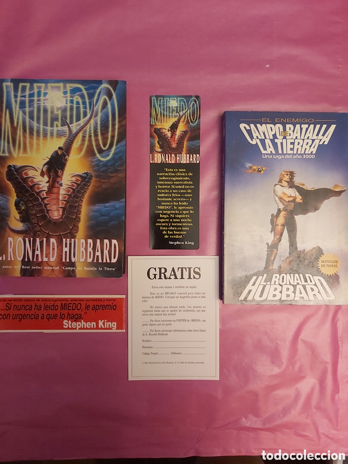 Libros de segunda mano: MIEDO EL ENEMIGO CAMPO DE BATALLA LA TIERRA UNA SAGA DEL A&Ntilde;O 3000 L.RONALD HUBBARD NUEVA ERA