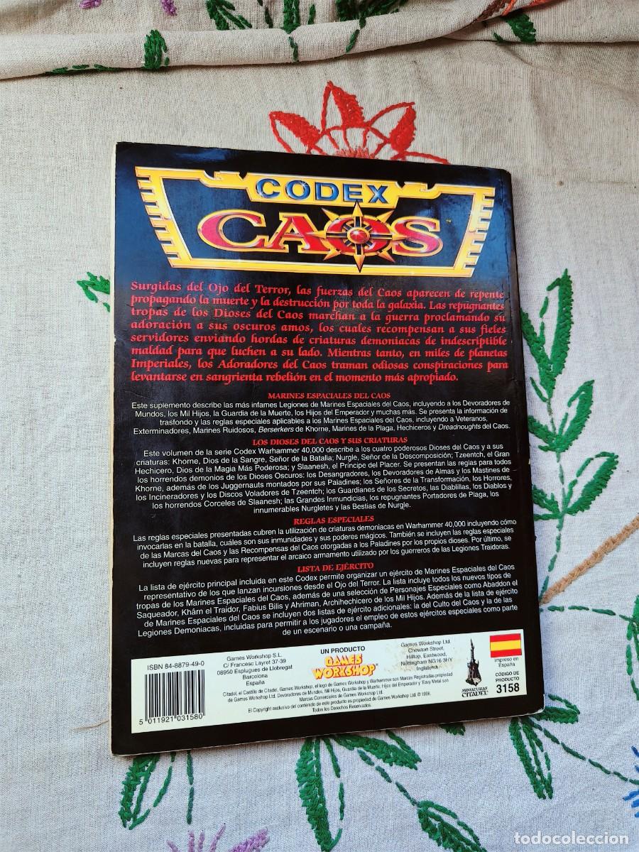 Libros de segunda mano: Ejercitos Warhammer. Caos. Games Workshop. Suplemento. Codex. - Foto 3