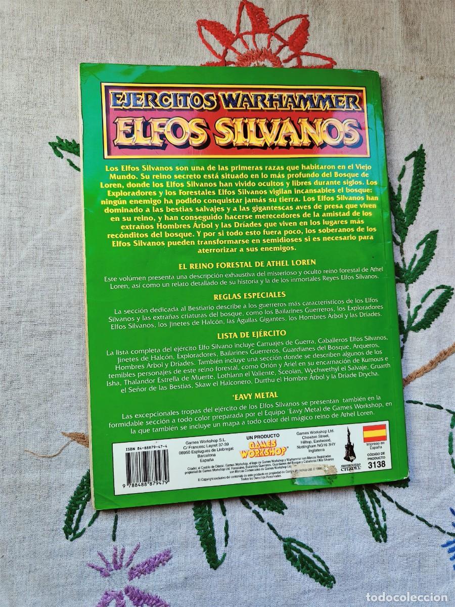 Libros de segunda mano: Ejercitos Warhammer. Elfos Silvanos. Games Workshop. Suplemento. Codex - Foto 3