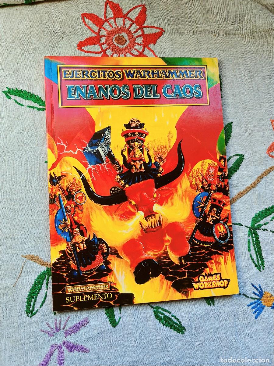 Libros de segunda mano: Enanos del Caos. Ej&eacute;rcitos Warhammer. Games Workshop. Suplemento. Codex.