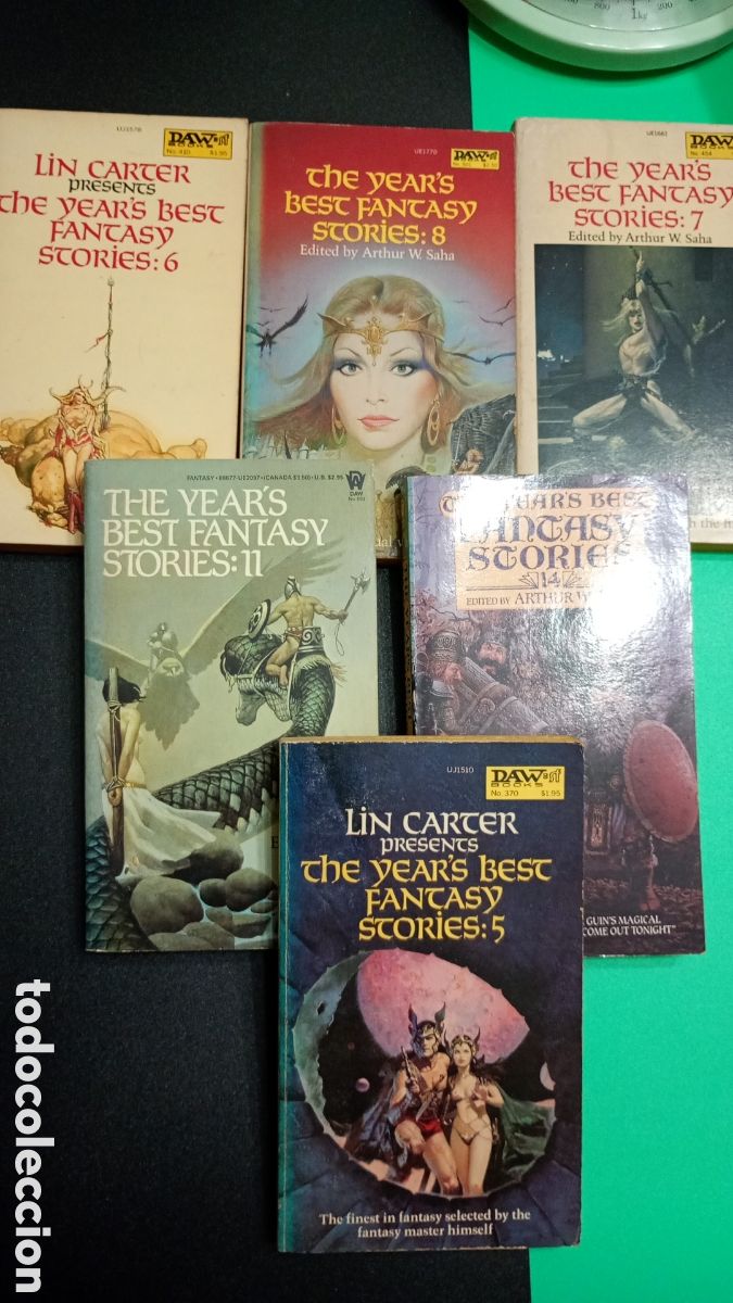 Libros de segunda mano: Lote 6 libros Year's best fantasy, ingl&eacute;s