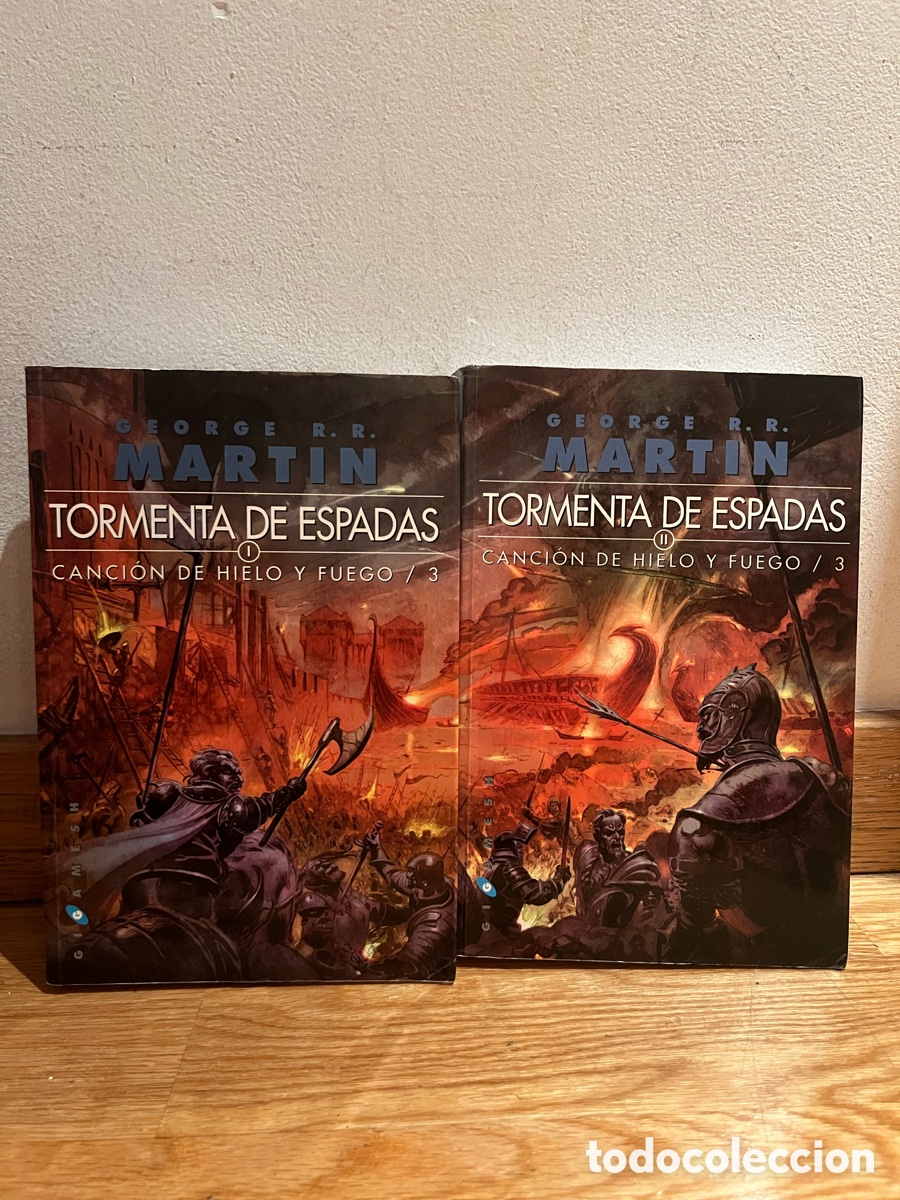 Libros de segunda mano: Tormenta de espadas Vol I y II George R. R. Martin Canci&oacute;n de hielo y fuego 3