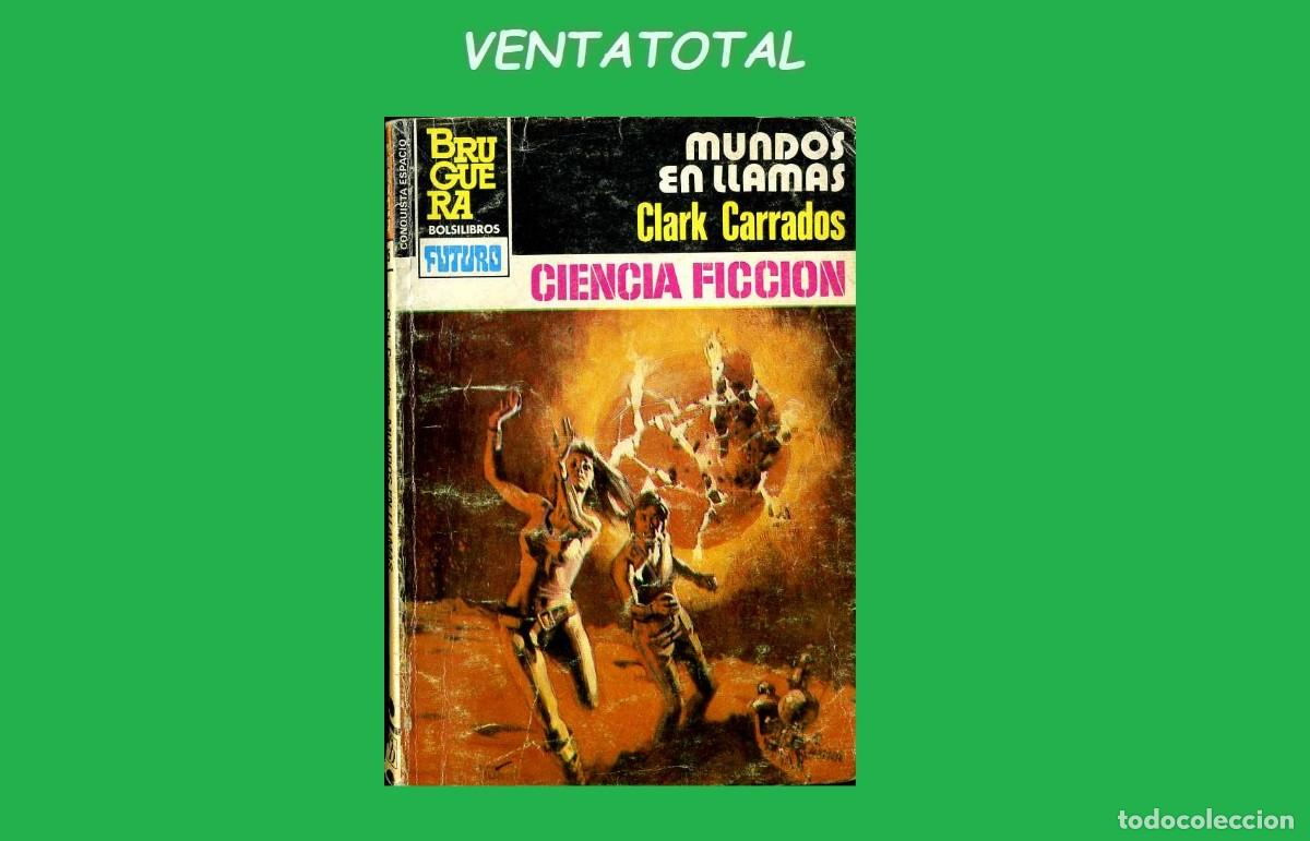 Libros de segunda mano: A&Ntilde;O 1984 MINI LIBRO ANTIGUO DE FICCION MUNDOS EN LLAMAS MIDE 15X11 CM 93 PAGINAS
