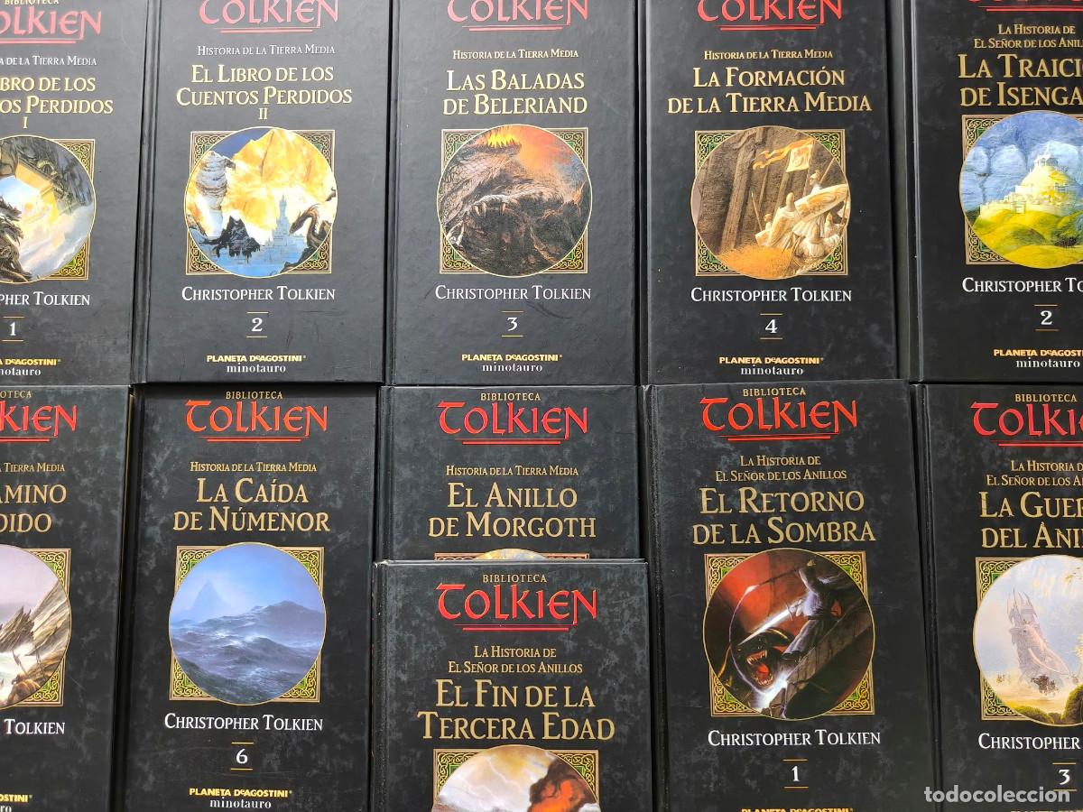 Libros de segunda mano: LA HISTORIA DE LA TIERRA MEDIA y DEL SE&Ntilde;OR DE LOS ANILLOS - COMPLETAS - Biblioteca Tolkien
