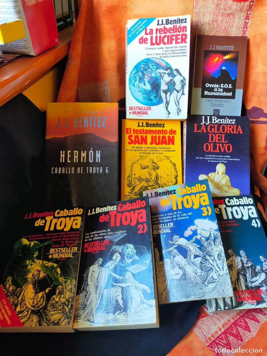 Libros de segunda mano: J. J. BENITEZ. LOTE DE 9 LIBROS. CABALO DE TROYA 1-2-3-4-6, TESTAMENTO DE S. JUAN, OVNIS, L&Uacute;CIFER...