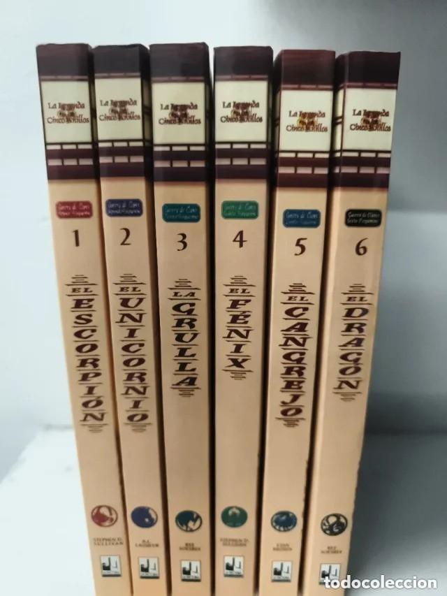 Libros de segunda mano: LA LEYENDA DE LOS CINCO 5 ANILLOS COLECCI&Oacute;N COMPLETA NOVELAS GUERRA DE CLANES LA FACTORIA