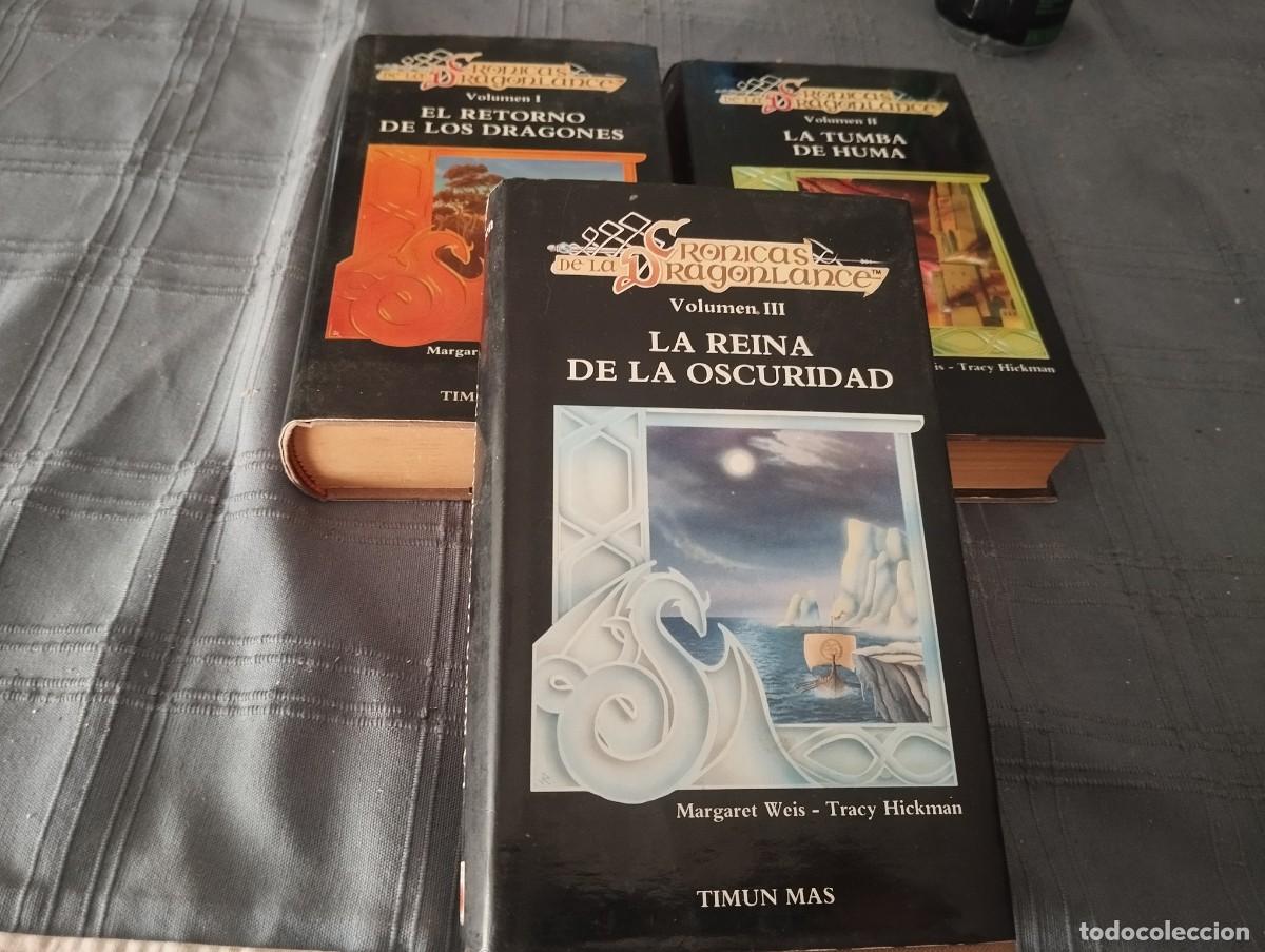 Libros de segunda mano: CR&Oacute;NICAS DE LA DRAGONLANCE - TRILOG&Iacute;A COMPLETA - MARGARET WEIS, TRACY HICKMAN - TIMUN MAS