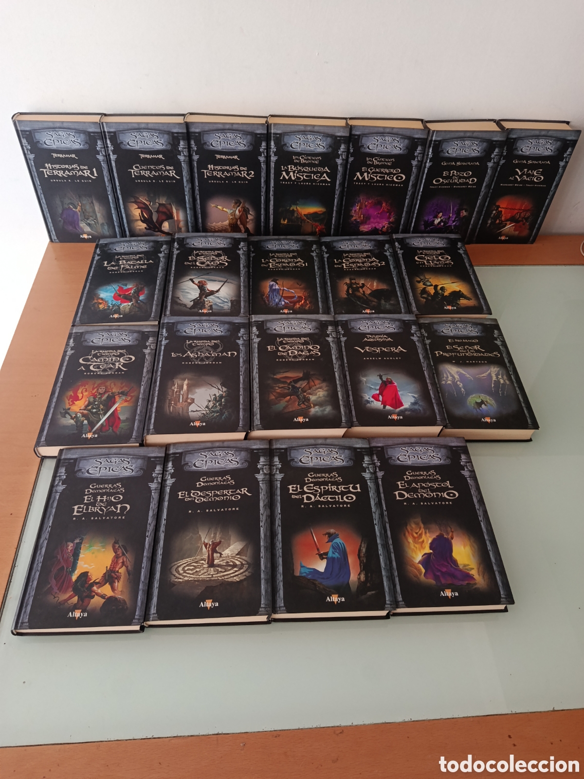 Libros de segunda mano: LOTE 21 LIBROS SAGAS &Eacute;PICAS ALTAYA TERRAMAR GUERRAS DEMON&Iacute;ACAS LA RUEDA DEL TIEMPO....