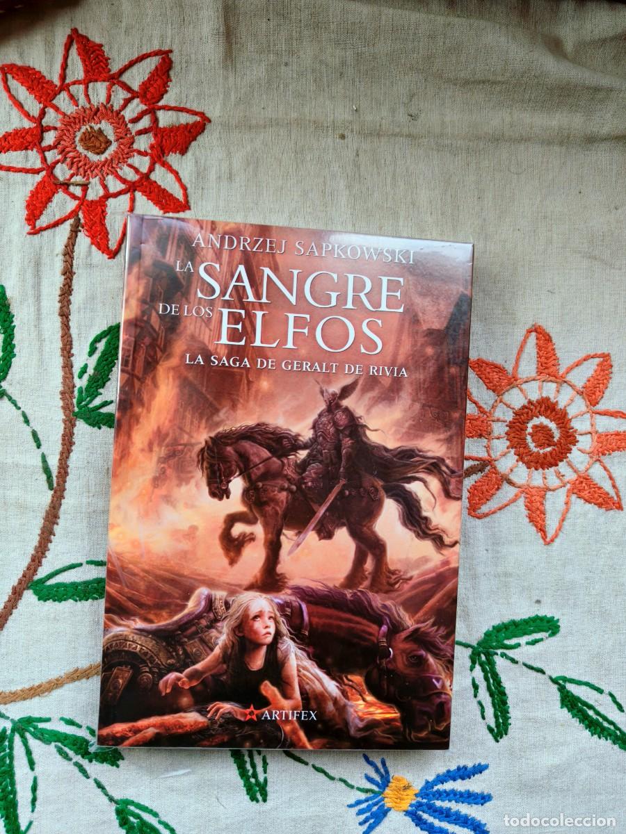 Gebrauchte B&uuml;cher: Saga Geralt Rivia Libro 3. Sangre Elfos. Andrzej Sapkowski. Editorial Artifex. The Witcher