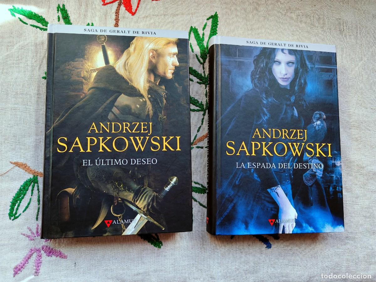 Second hand books: &Uacute;ltimo deseo y espada destino. Geralt de Rivia 1 y 2. Sapkowski. Alamut. Tapa dura.