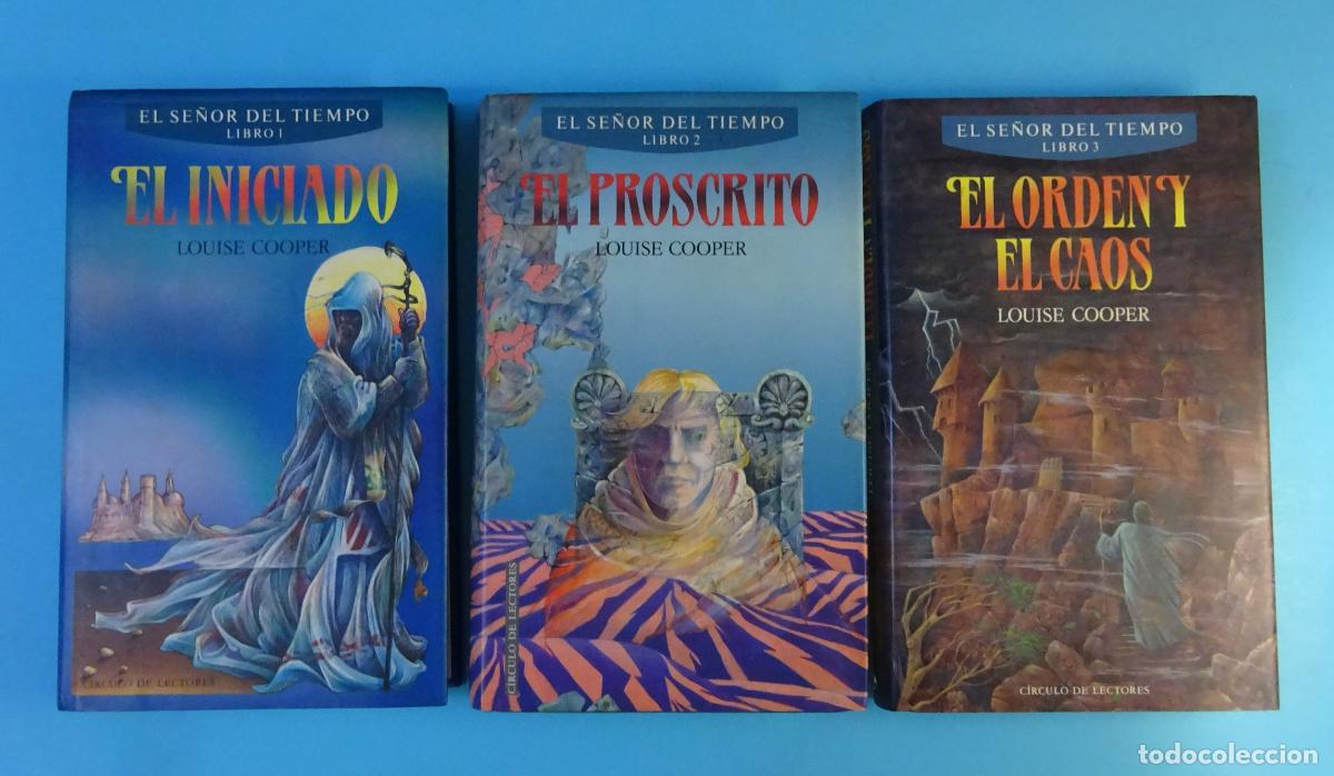 Libros de segunda mano: EL SE&Ntilde;OR DEL TIEMPO, LIBROS 1,2,3. LOUISE COOPER. TAPA DURA CON SOBRECUBIERTAS 1990