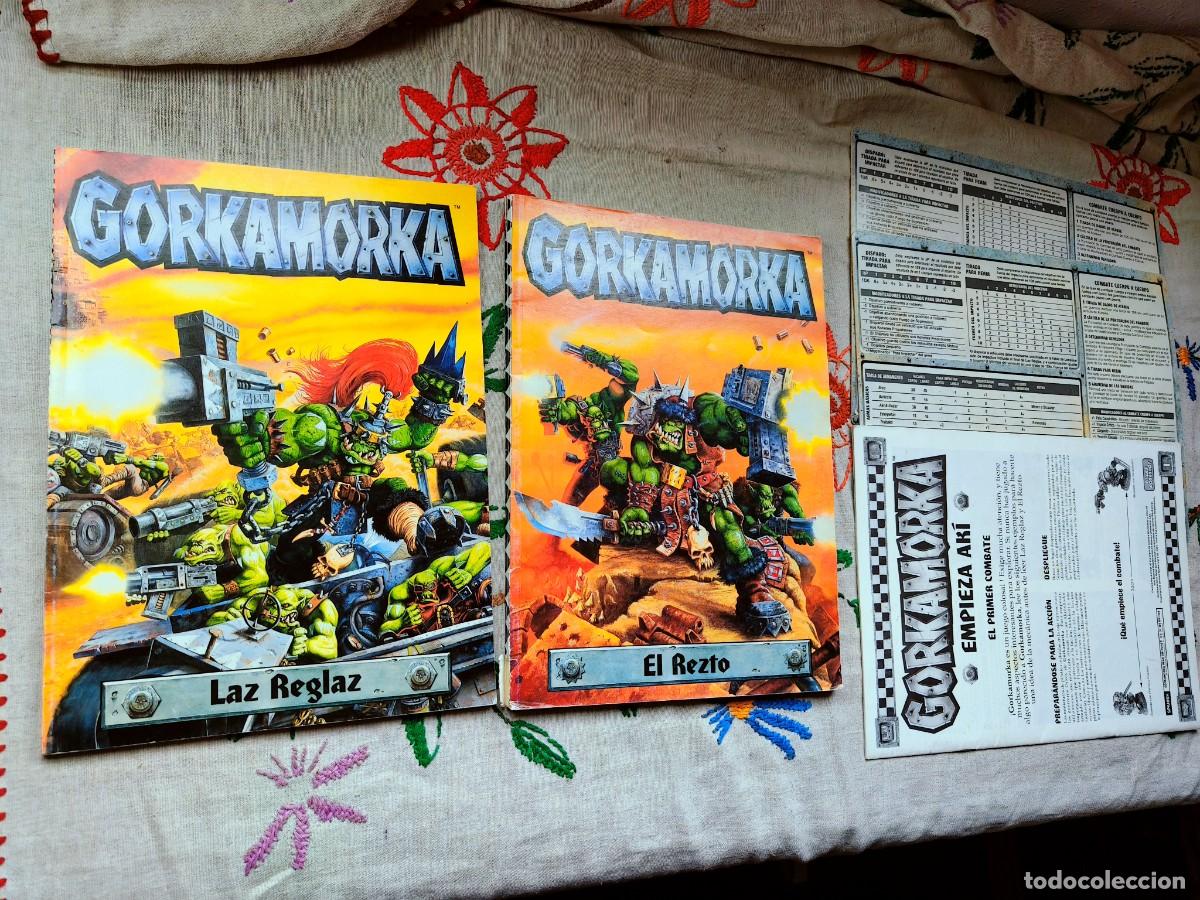 Libros de segunda mano: Codex Warhammer. Gorkamorka Las Reglaz, el Retzo, empieza aqu&iacute; y tablas. Games Workshop. Suplemento.