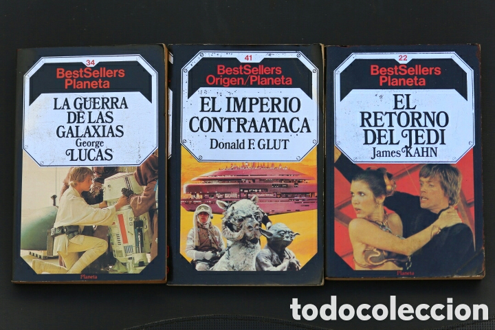 Libros de segunda mano: 3 Novelas LA GUERRA DE LAS GALAXIAS STAR WARS TRILOG&Iacute;A ORIGINAL. Bestsellers Planeta. 1984.