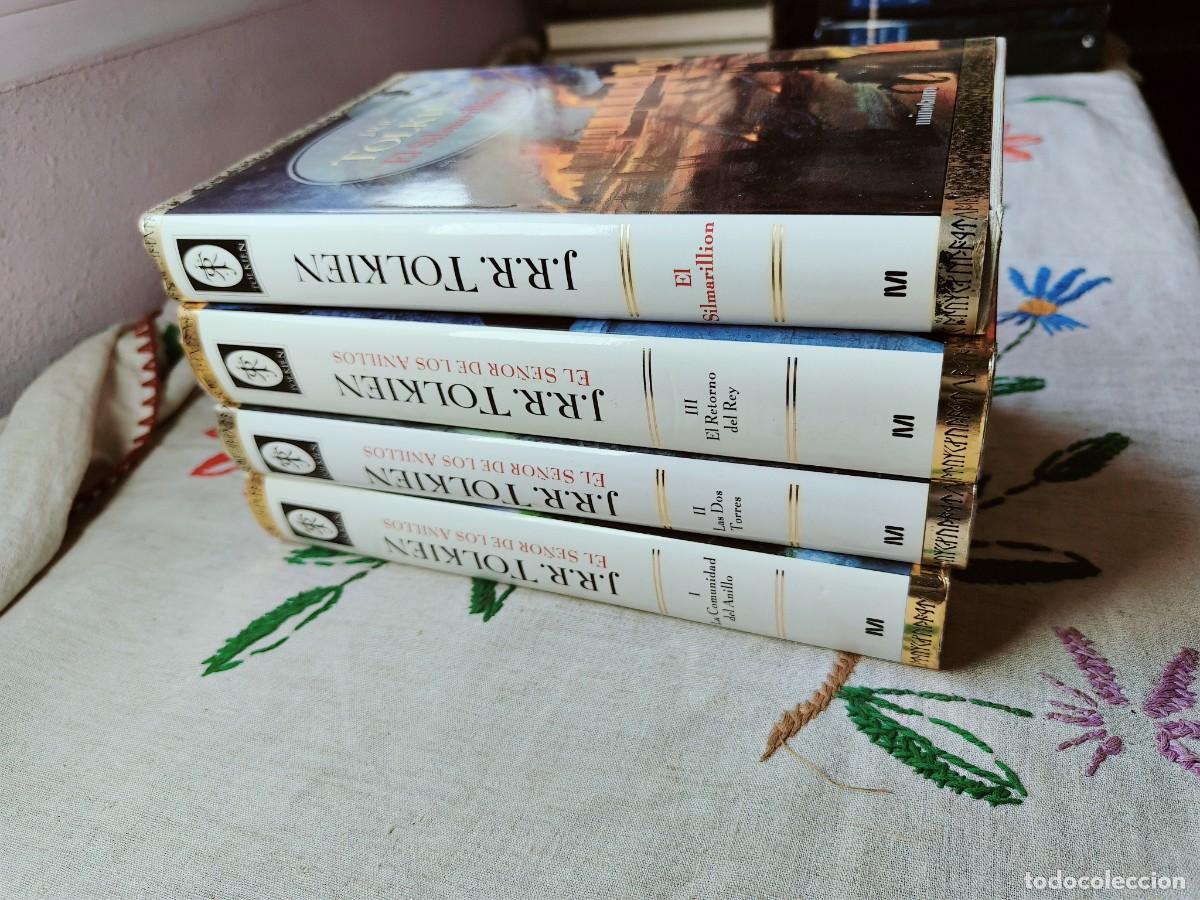 Second hand books: J. R. Tolkien. Silmarillion y Trilog&iacute;a Se&ntilde;or Anillos Comunidad, dos torres y retorno Rey. Minotauro