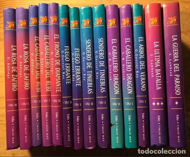 Libros de segunda mano: Lote de 14 libros. Colecci&oacute;n Grandes autores de la literatura fant&aacute;stica. Folio Timun Mas