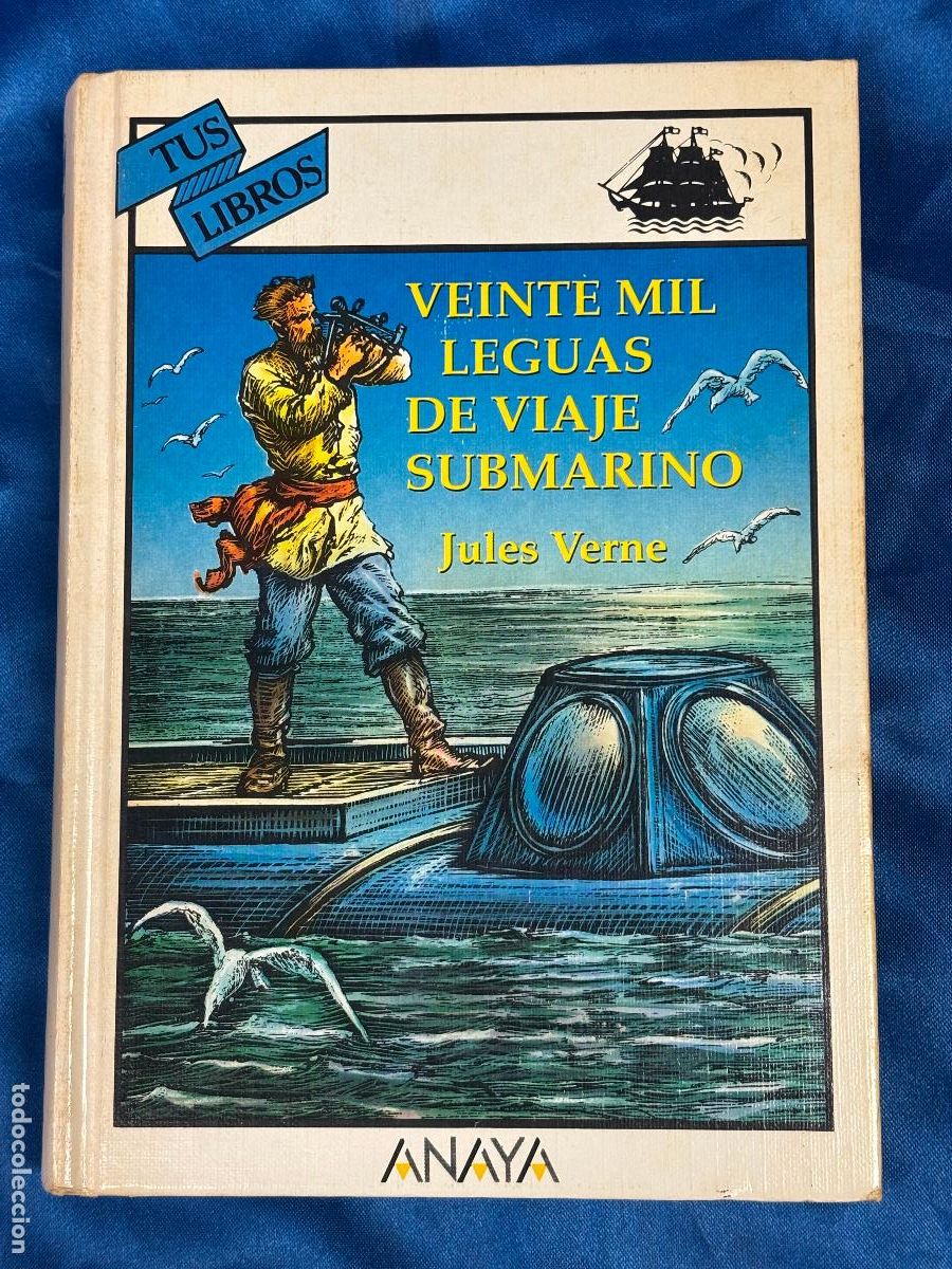 Libros de segunda mano: novela Veinte mil leguas de viaje submarino de Jules Verne, publicada por la Editorial Anaya